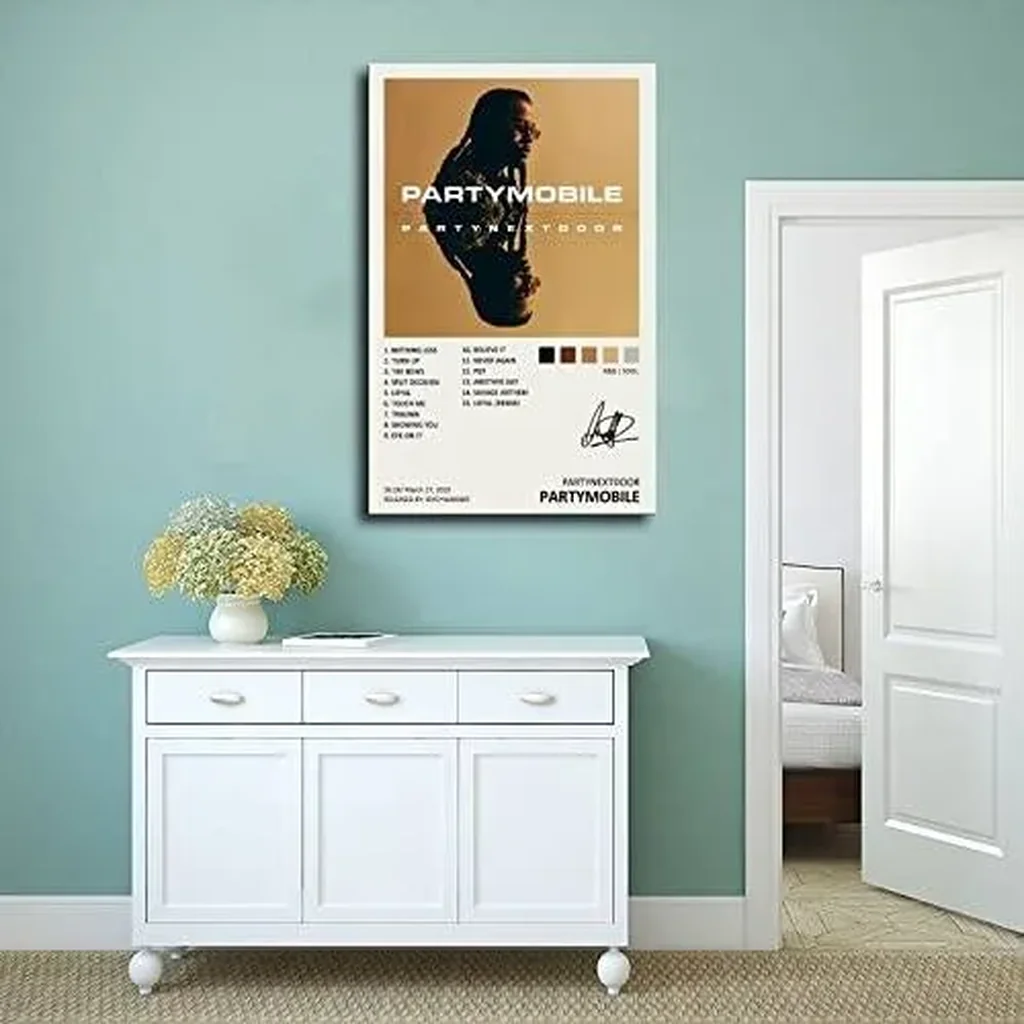 ALAYRA Poster Partymobile Music Album Cover Signed Limited Poster Canvas Poster Wall Art Decor Print Picture Paintings for Living Room Bedroom Decoration Unframe16x24inch(40x60cm) 01 - Image 3