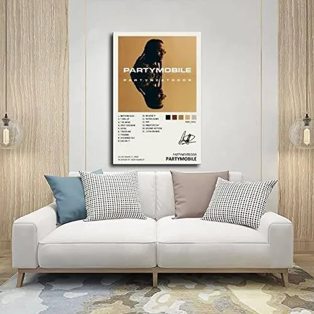 ALAYRA Poster Partymobile Music Album Cover Signed Limited Poster Canvas Poster Wall Art Decor Print Picture Paintings for Living Room Bedroom Decoration Unframe16x24inch(40x60cm) 01 - Image 4
