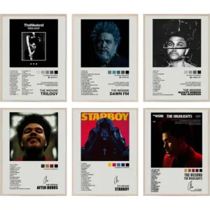 ALAYRA Poster Signed Limited Posters Music Album Cover Posters Print Set of 6 Room Aesthetic Canvas Wall Art for Girl and Boy Teens Dorm Decor 8x10 inch Unframed 01