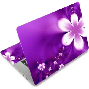 ALAYRA Purple Flowers 11.6 13 13.3 14 15 15.6 inches Netbook Laptop Skin Sticker Reusable Protector Cover Case for Laptop Notebook FY-NEK-13 01