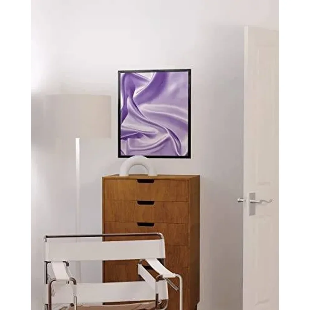 ALAYRA Purple Pictures Wall Decor - Aesthetic Posters for Bedroom - Lavender Silk Wall Art UNFRAMED 12" x 16" 01 - Image 4