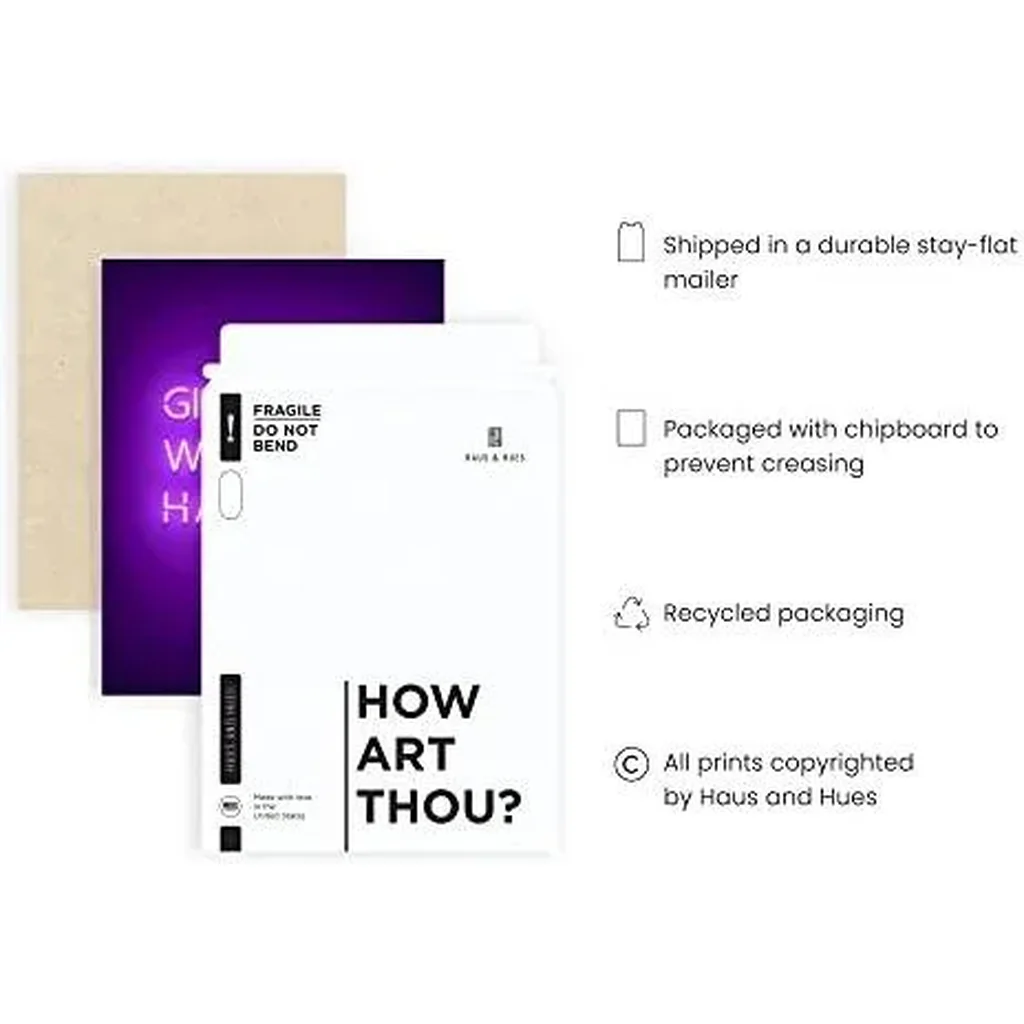 ALAYRA Purple Pictures Wall Decor - Wall Art for Bedroom Aesthetic Purple, Neon Posters, Teen Girl Posters for Bedroom UNFRAMED 12" x 16" (Girls Just Wanna Have Fun) 01 - Image 3