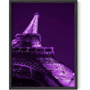 ALAYRA Purple Wall Art & Paris Wall Decor for Bedroom - Paris Wall Art & Aesthetic Posters for Bedroom Paris Posters for Teens & Purple Wall Decor for Bedroom Teen Girl UNFRAMED 12"x16" 01