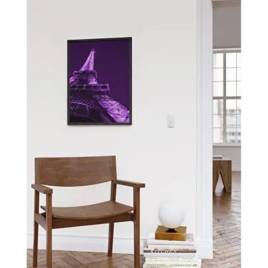 ALAYRA Purple Wall Art & Paris Wall Decor for Bedroom - Paris Wall Art & Aesthetic Posters for Bedroom Paris Posters for Teens & Purple Wall Decor for Bedroom Teen Girl UNFRAMED 12"x16" 01 - Image 2
