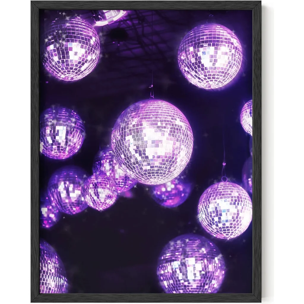 ALAYRA Purple Wall Art & Purple Pictures Wall Decor - Purple Room Decor Aesthetic Wall Pictures for Bedroom Aesthetic Purple Wall Decor for Bedroom Teen Girl Aesthetic Wall Decor UNFRAMED 12x16 01