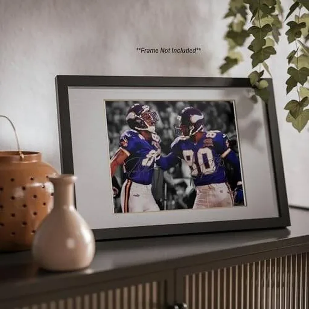 ALAYRA Randy Moss Cris Carter Signed Photo Autograph Print Wall Art Home Decor 01 - Image 4