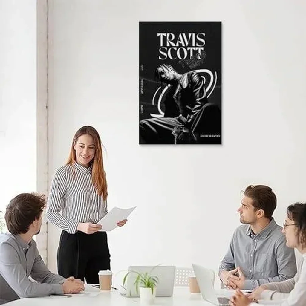 ALAYRA Rapper Travis Poster Scott Utopia Canvas Art Painting Decor Wall Posters Bedroom Gym Decorative Gift 12x18inch(30x45cm), Unframe-style 01 - Image 4