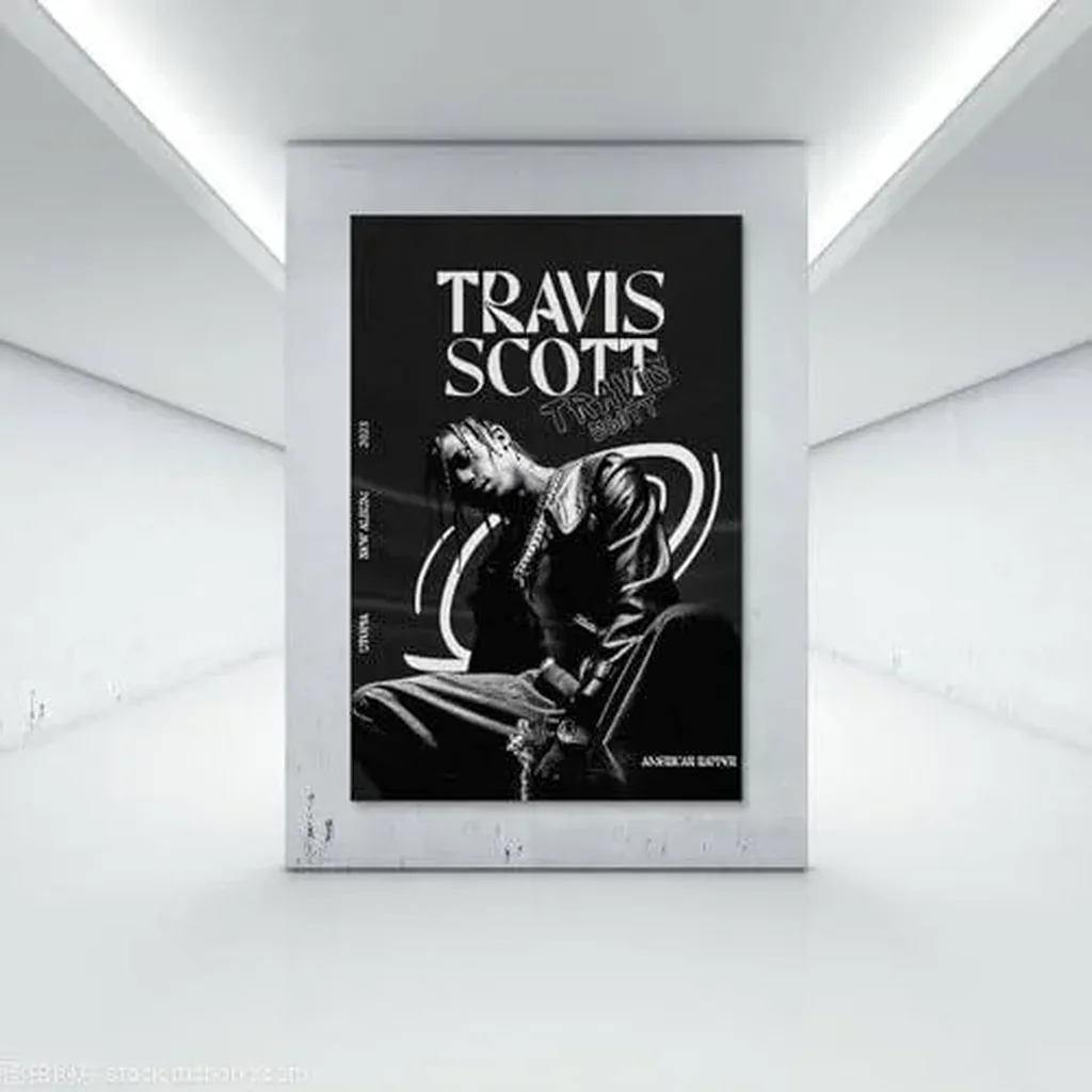 ALAYRA Rapper Travis Poster Scott Utopia Canvas Art Painting Decor Wall Posters Bedroom Gym Decorative Gift 12x18inch(30x45cm), Unframe-style 01 - Image 6