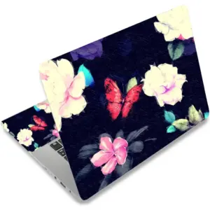 ALAYRA Red Butterfly 11.6 13 13.3 14 15 15.6 inches Netbook Laptop Skin Sticker Reusable Protector Cover Case for Laptop Notebook FY-NEK-16 01