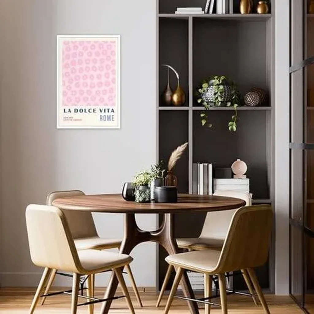 ALAYRA Retro La Dolce Vita Dition LimitE Exposition Temporaire Posters Flower Rome Natural Theme Art Pink Bouquet Flowers Plant Prints For Home Bedroom Dorm Office Wall Decor 12x16in Unframed 01 - Image 2