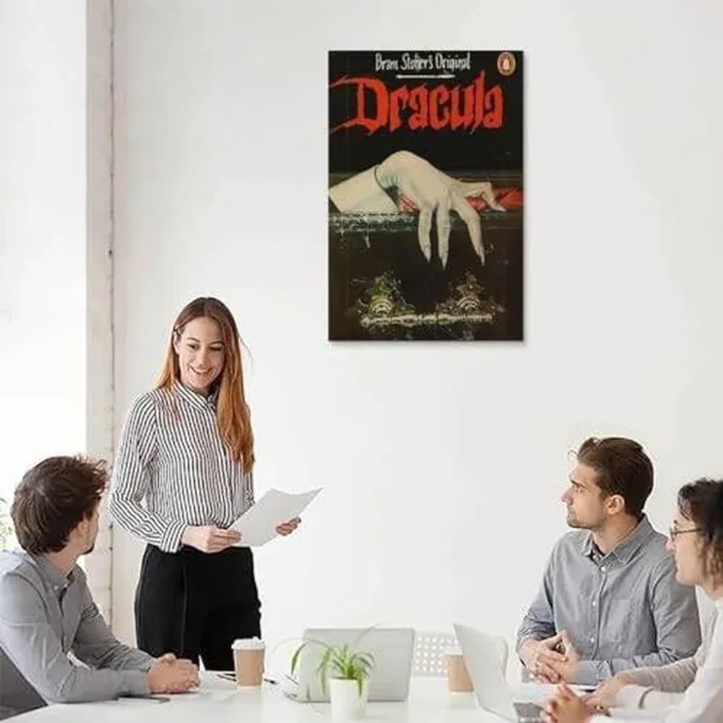 ALAYRA Retro Movie Bram Stoker Dracula Poster Canvas Posters for Room Aesthetic Decor GiftsUnframe-style 12x18inch(30x45cm) 01 - Image 4