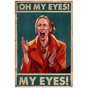 ALAYRA Retro Oh My Eyes Poster Phoebe Buffay Lovers Canvas Poster Wall Art Decor Print Picture Paintings for Living Room Bedroom Decoration Unframe16x24inch(40x60cm) 01