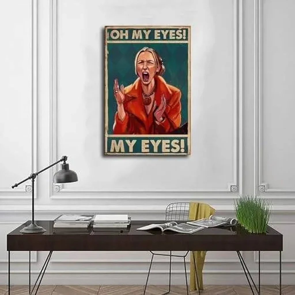 ALAYRA Retro Oh My Eyes Poster Phoebe Buffay Lovers Canvas Poster Wall Art Decor Print Picture Paintings for Living Room Bedroom Decoration Unframe16x24inch(40x60cm) 01 - Image 2