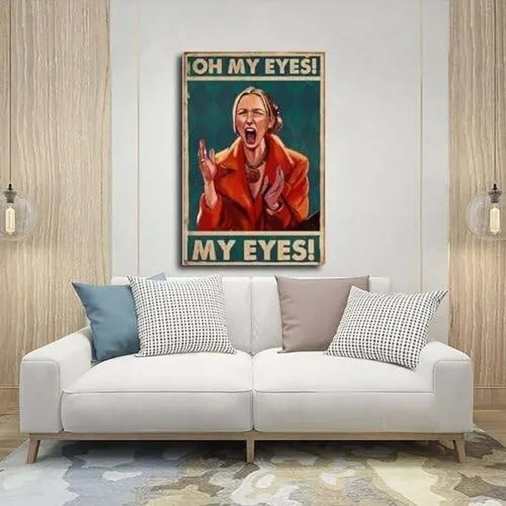 ALAYRA Retro Oh My Eyes Poster Phoebe Buffay Lovers Canvas Poster Wall Art Decor Print Picture Paintings for Living Room Bedroom Decoration Unframe16x24inch(40x60cm) 01 - Image 4