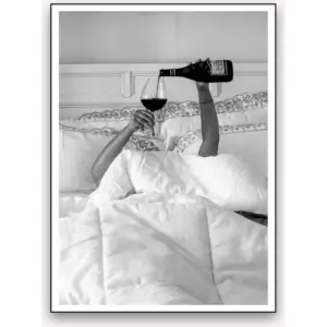 ALAYRA Retro Preppy Canvas Wall Art Black and White Prints Aesthetic Posters Trendy Funky Home Wall Decor for Living Room Bar Cart 24x36in Unframed 01