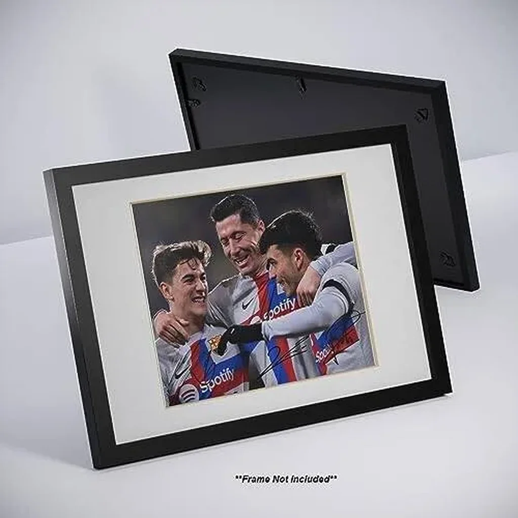 ALAYRA Robert Lewandowski Pedri Gavi Signed Photo Autograph Print Wall Art Home Decor 01 - Image 2