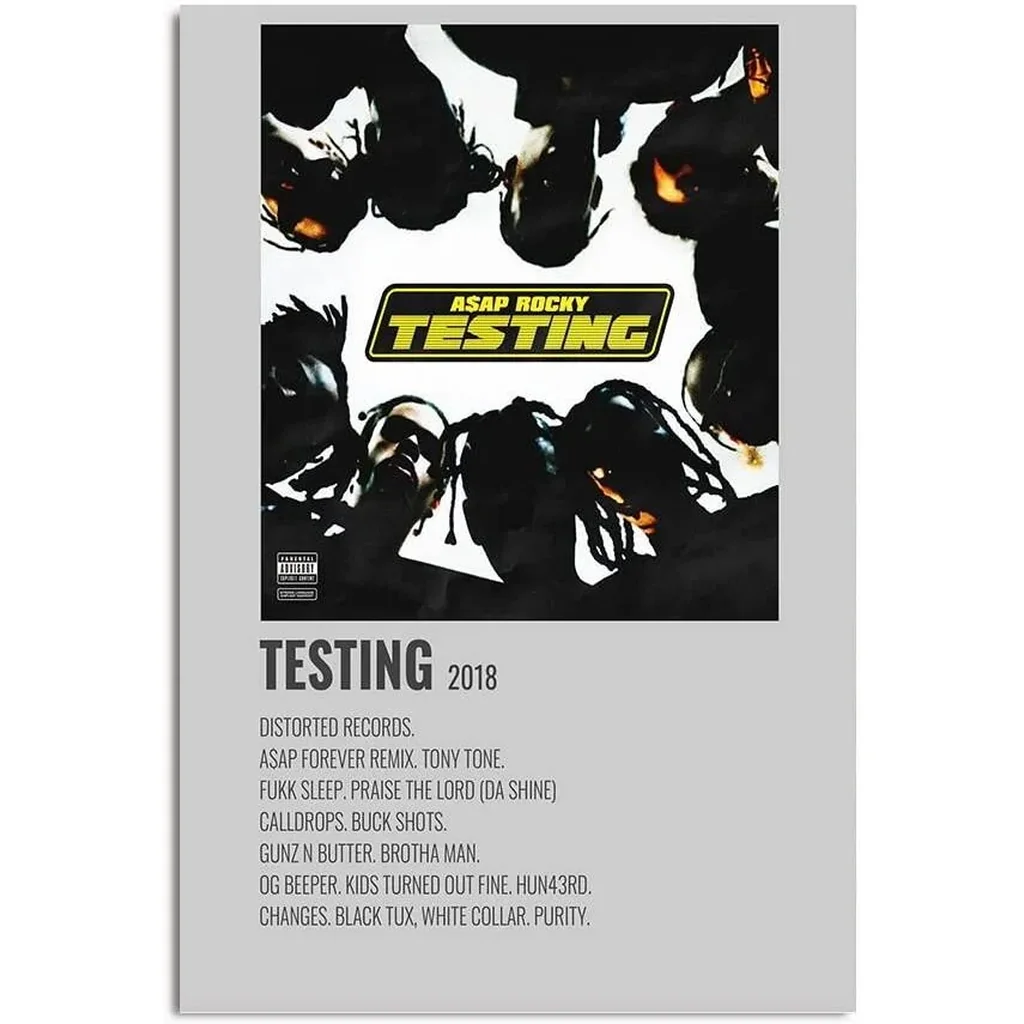 ALAYRA Rocky Poster Testing Album Poster Aesthetics room decor 16x24 inch 40.6x60.9cm Unframed 01