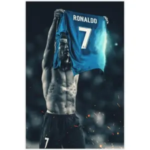 ALAYRA Ronaldo Poster Star Football Art Canvas Poster Bedroom Decor Sports Landscape Office Room Decor Gift Unframe-style-16x24inch(40x60cm) 01