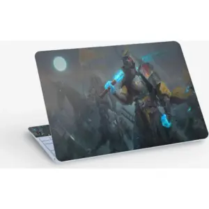 ALAYRA Samurai Warrior Army Katana Fantasy, Laptop Skin Sticker Decal, 13.3 14 15 15.4 15.6 Inch Laptop Universal Vinyl Skin Sticker Cover, Dustproof, Waterproof, Decal Protector With Free 2 Wrist Pad