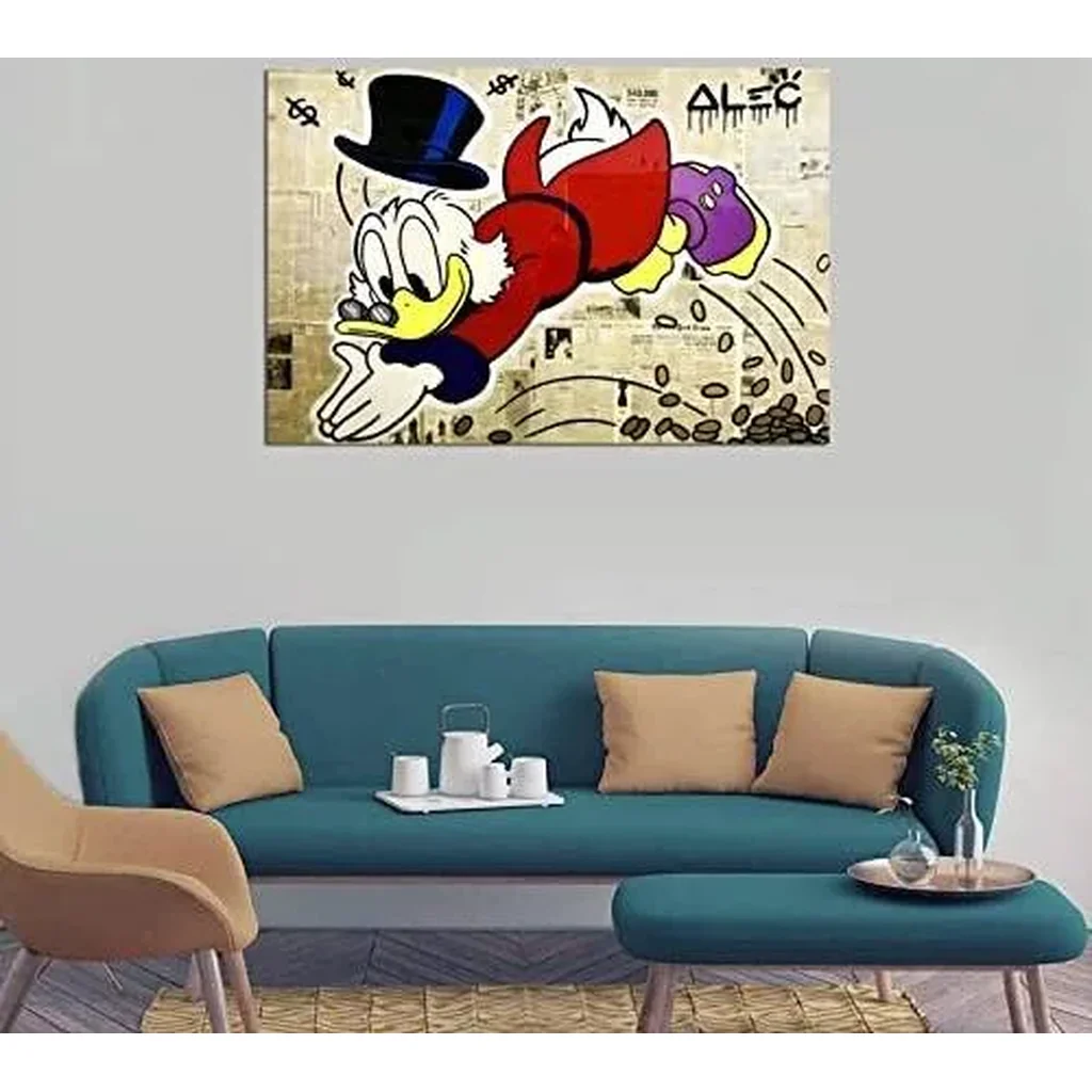 ALAYRA Scrooge McDuck Scrooge Poster Decorative Painting Canvas Wall Art Living Room Posters Bedroom Painting 12x18inch(30x45cm) 01 - Image 2
