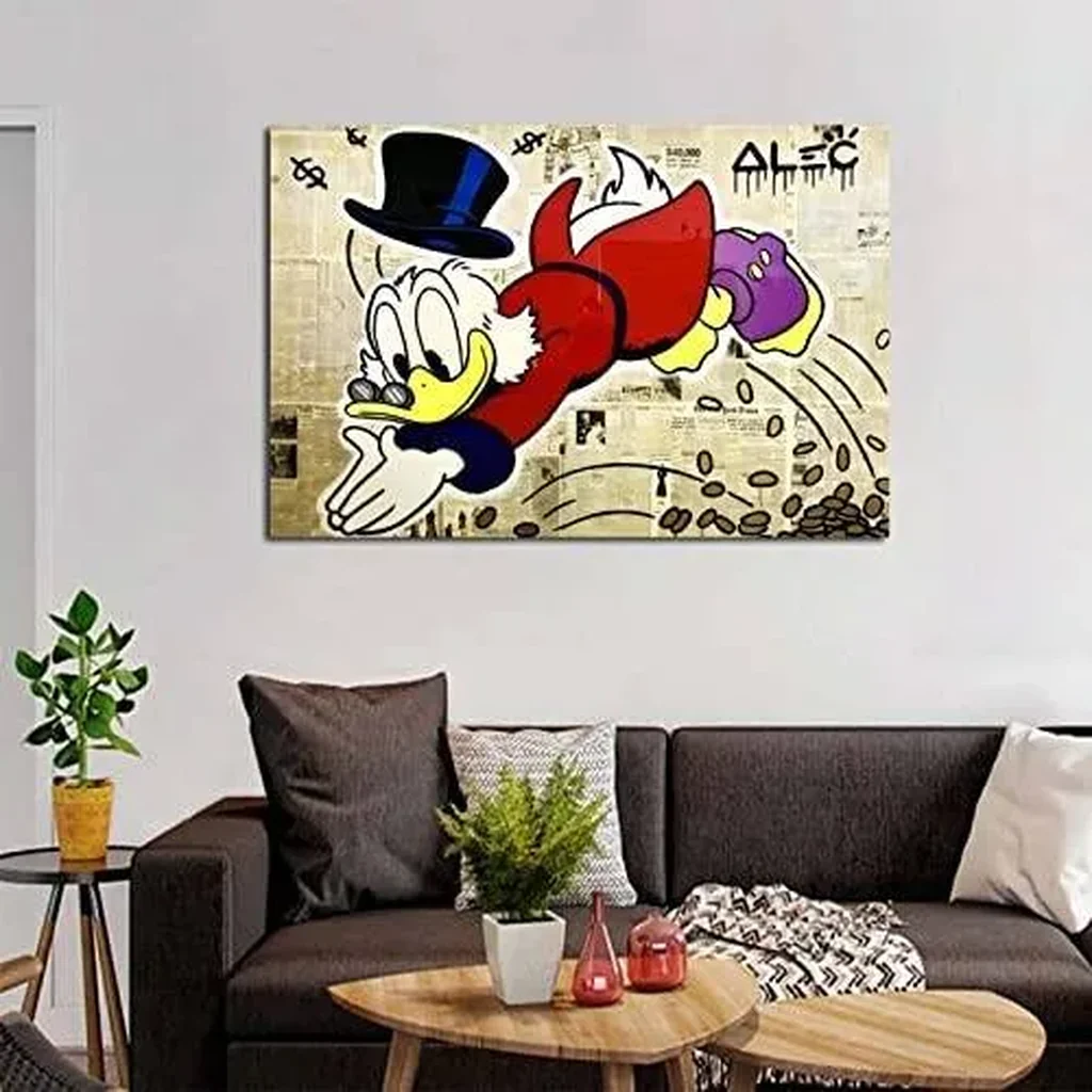 ALAYRA Scrooge McDuck Scrooge Poster Decorative Painting Canvas Wall Art Living Room Posters Bedroom Painting 12x18inch(30x45cm) 01 - Image 4