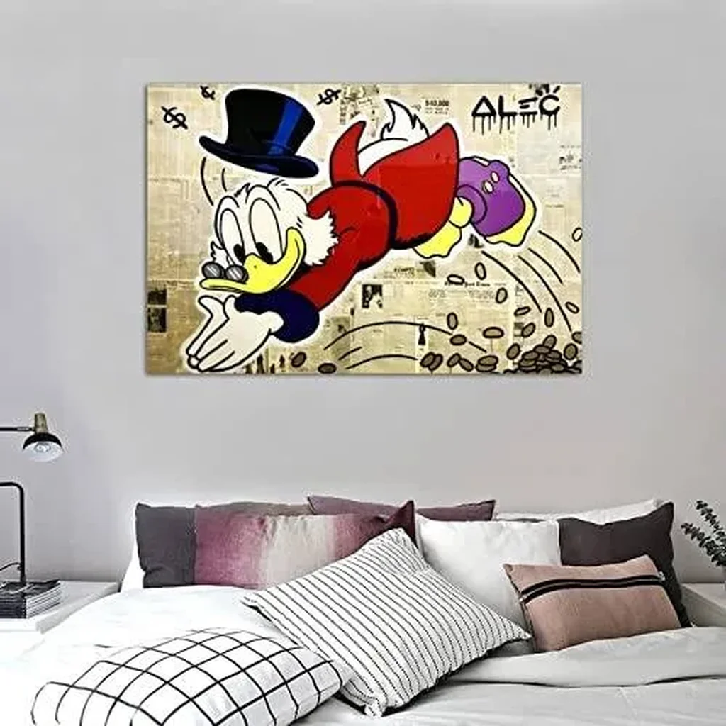 ALAYRA Scrooge McDuck Scrooge Poster Decorative Painting Canvas Wall Art Living Room Posters Bedroom Painting 12x18inch(30x45cm) 01 - Image 5