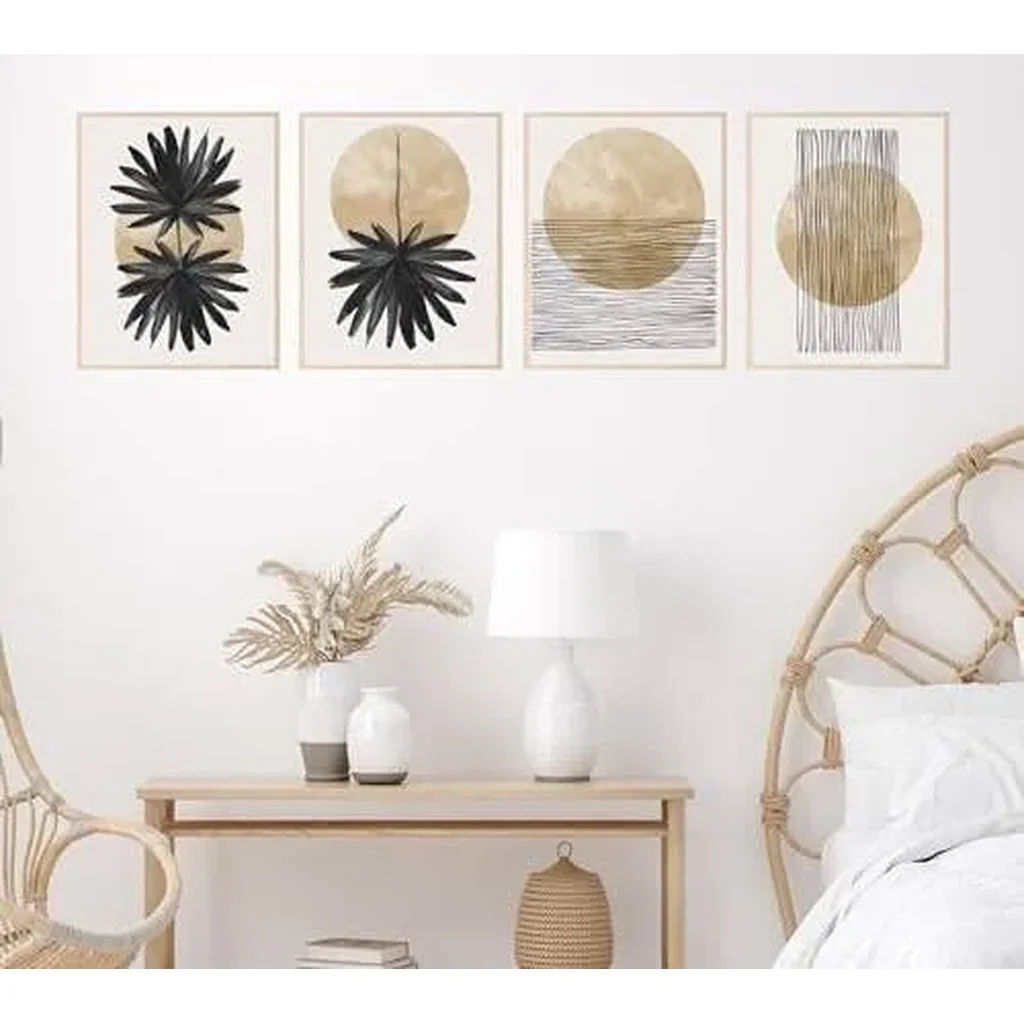 ALAYRA Set of Geometric Prints, Wall Art Poster, Abstract Geometric Prints - Unframed (8x10) 01 - Image 2