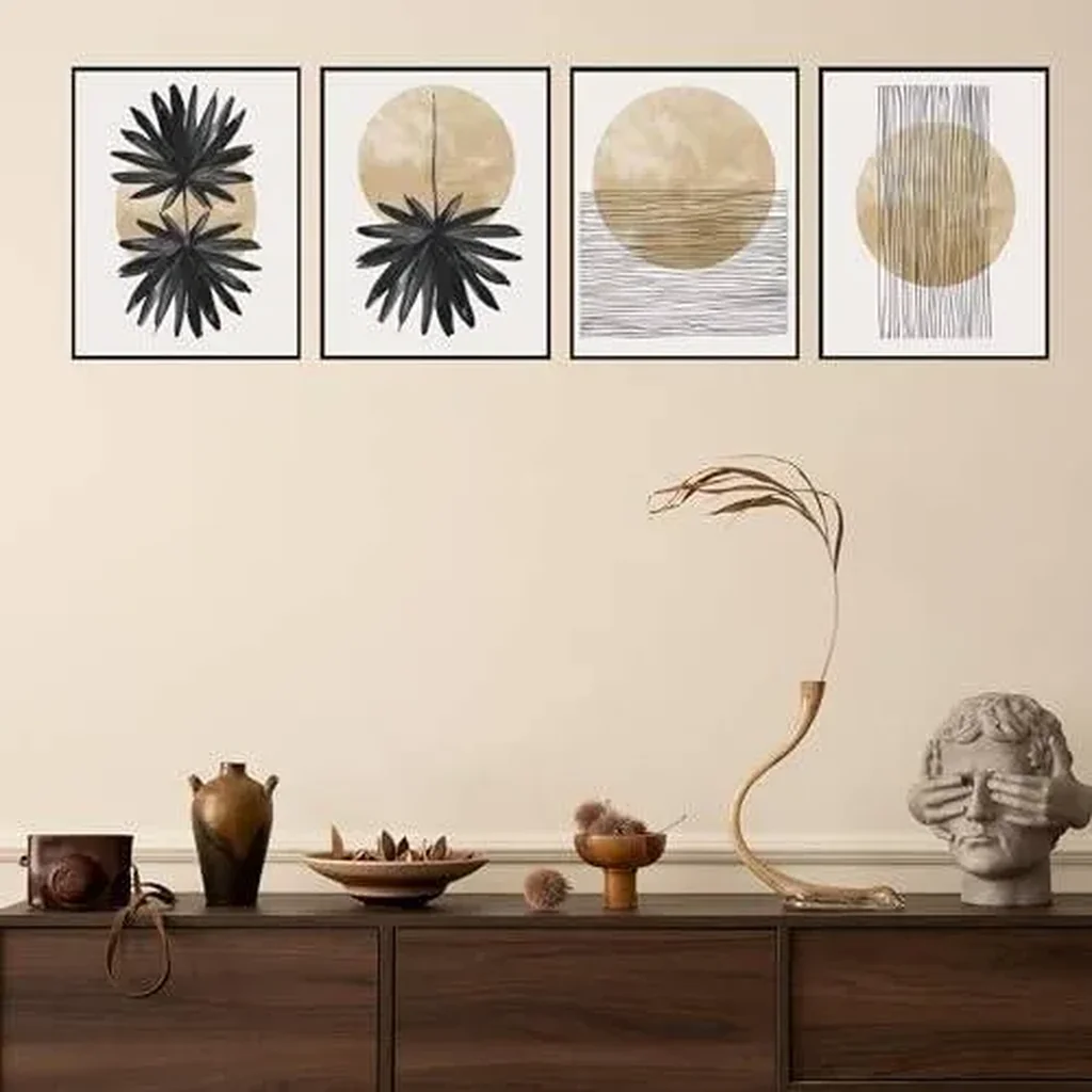 ALAYRA Set of Geometric Prints, Wall Art Poster, Abstract Geometric Prints - Unframed (8x10) 01 - Image 3
