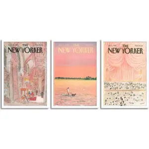 ALAYRA Sets of 3 Framed New Yorker (12"x16"x3 Unframed) 01