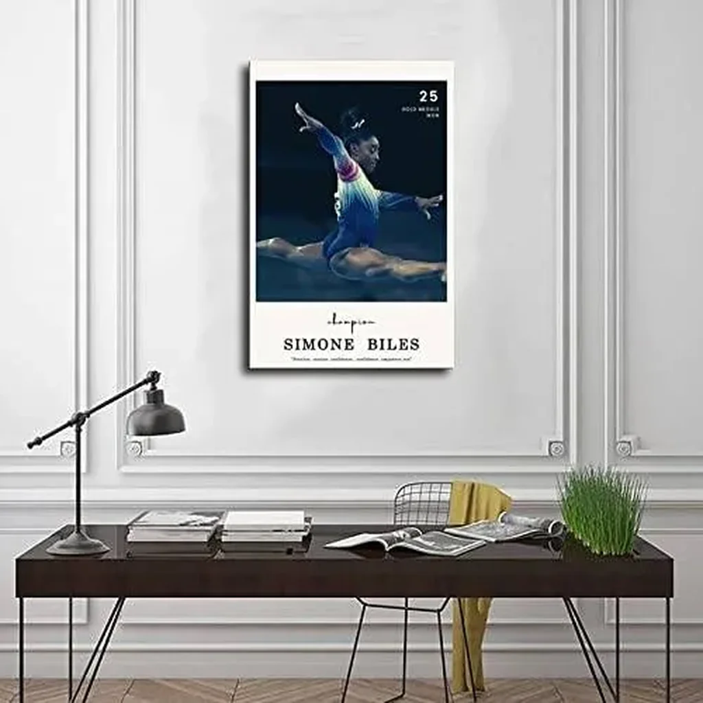 ALAYRA Simone Biles Poster 'Confidence' Motivational Quotes Canvas Bedroom Wall Decor Print Picture Office Dorm Room Decor Gifts Unframe16x24inch(40x60cm) 01 - Image 2