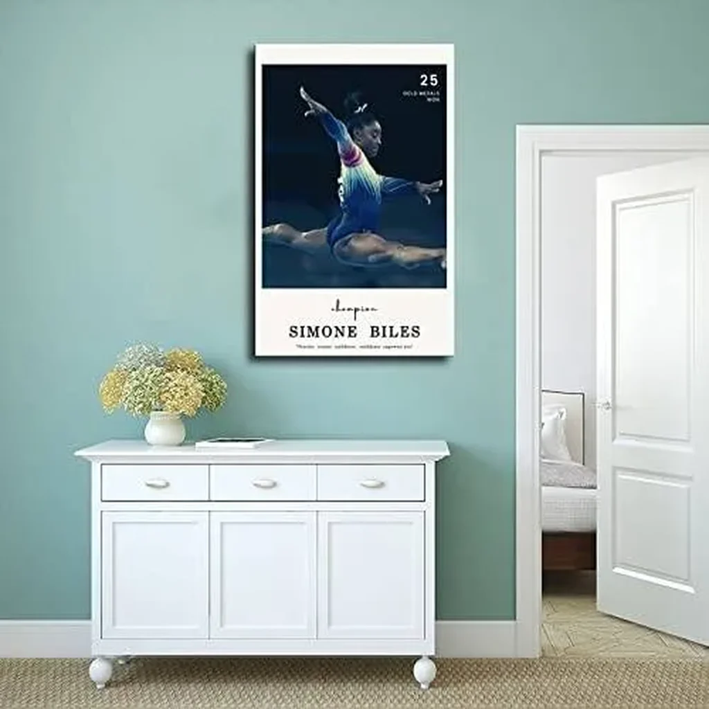 ALAYRA Simone Biles Poster 'Confidence' Motivational Quotes Canvas Bedroom Wall Decor Print Picture Office Dorm Room Decor Gifts Unframe16x24inch(40x60cm) 01 - Image 3