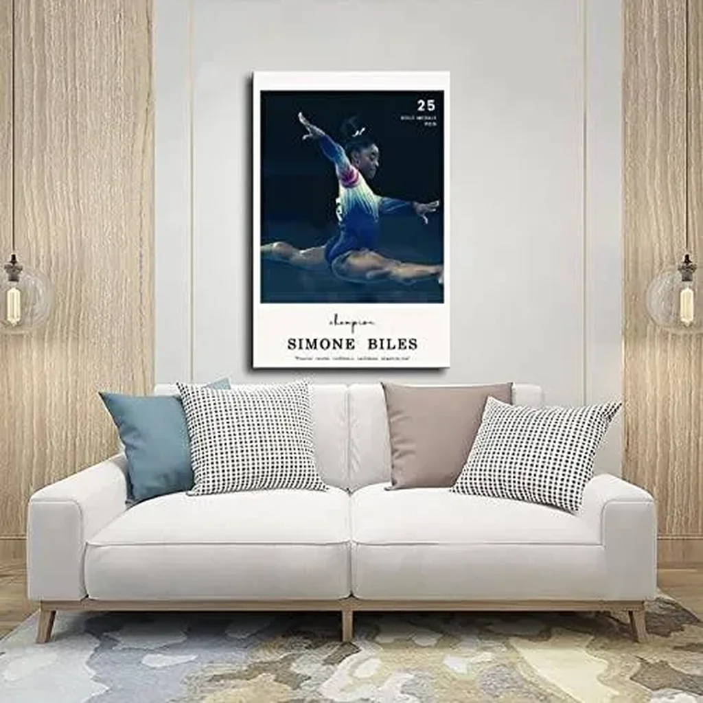 ALAYRA Simone Biles Poster 'Confidence' Motivational Quotes Canvas Bedroom Wall Decor Print Picture Office Dorm Room Decor Gifts Unframe16x24inch(40x60cm) 01 - Image 4
