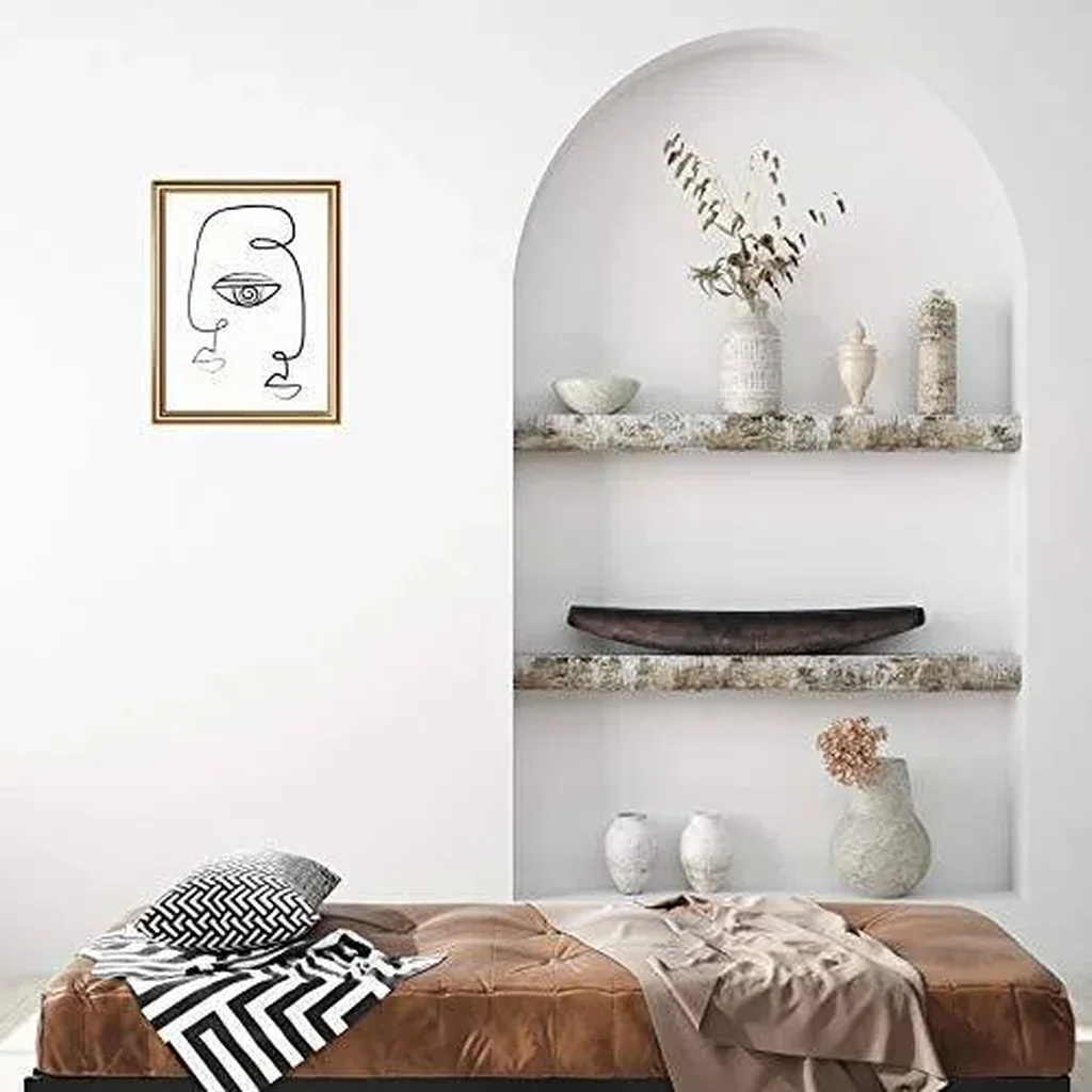 ALAYRA Sincerely, Not Continuous Line Abstract Face Art Print Minimalist Wall Decor Poster 11"x14" UNFRAMED Modern Trendy Fashion Artwork for Living Room Bedroom or Entryway (OPTION 4) 01 - Image 5