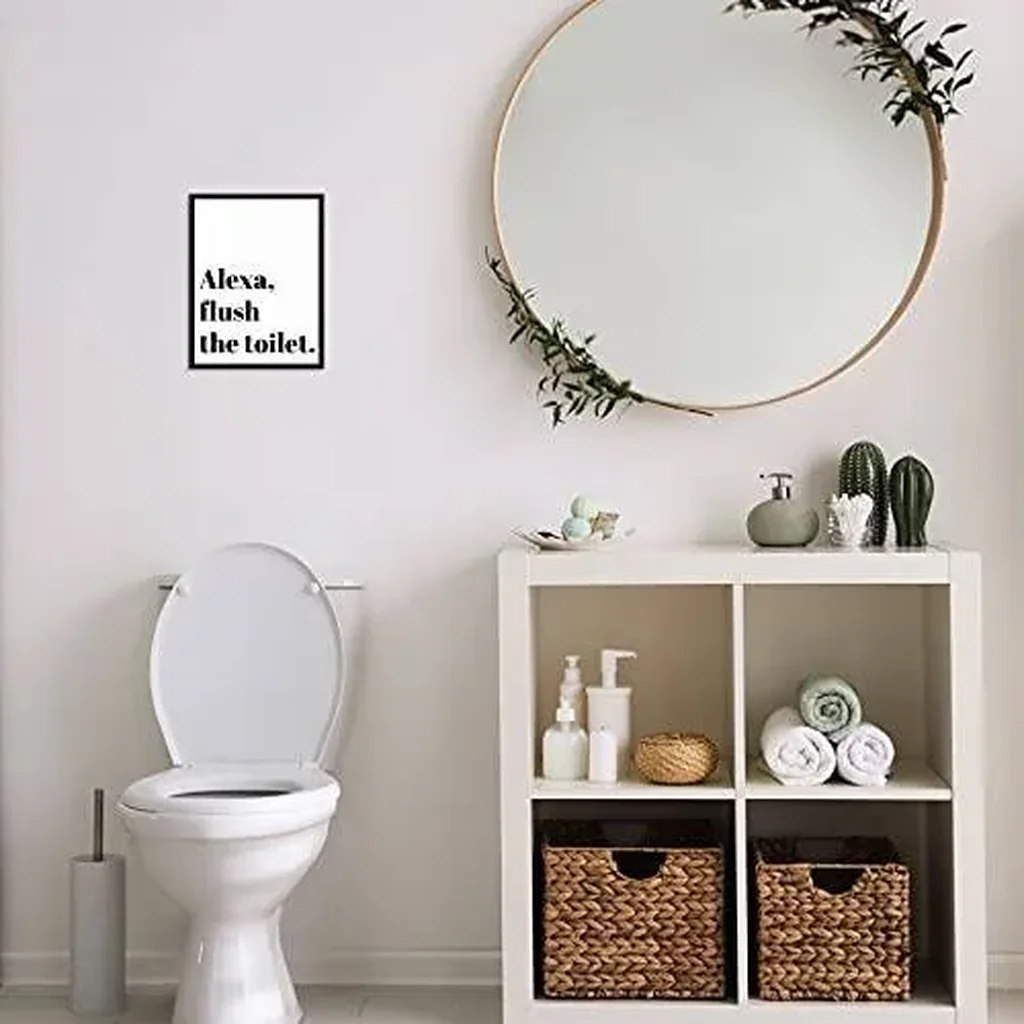 ALAYRA Sincerely, Not Funny Sarcastic Quote Wall Decor Art Print -UNFRAMED- Modern Black White Typography Artwork for Bathroom (8"x10", FLUSH) 01 - Image 4