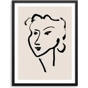 ALAYRA Sincerely, Not Henry Matisse Gallery Wall Abstract Art Print Visages Poster 11"x14" UNFRAMED Mid- Century Home Decor Artwork for Bedroom Entryway or Living Room (OPTION 3) 01