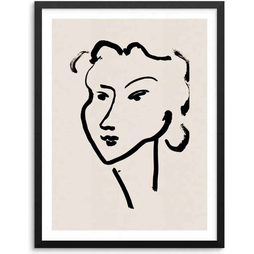 ALAYRA Sincerely, Not Henry Matisse Gallery Wall Abstract Art Print Visages Poster 11"x14" UNFRAMED Mid- Century Home Decor Artwork for Bedroom Entryway or Living Room (OPTION 3) 01