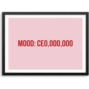 ALAYRA Sincerely, Not Inspirational Encouragement Quote Wall Decor Art Print Wall Poster 11"x14" UNFRAMED Living Room Bedroom Office Workspace Modern Home Decoration - Feminist Wall Signs 01