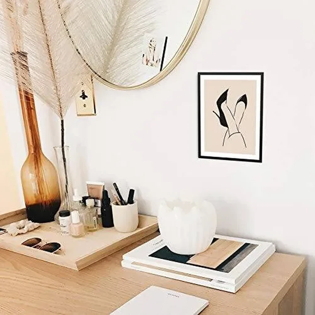 ALAYRA Sincerely, Not Minimalist Line Drawing Art Print Black High Heels Fashion Sketch Wall Decor Poster 11"x14" UNFRAMED 01 - Image 4