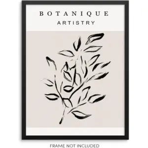 ALAYRA Sincerely, Not Minimalist One Line Art Print Botanical Abstract Poster 11"x14" UNFRAMED Artwork for Living Room Bedroom Kitchen Dining Room or Bathroom Wall Decor (OPTION 4) 01