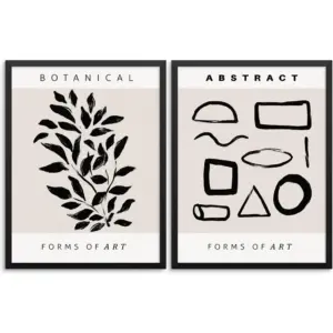 ALAYRA Sincerely, Not Minimalist One Line Art Print Set Abstract Shapes and Botanical Posters 11"x14" UNFRAMED Artwork for Living Room Bedroom Kitchen Dining Room or Bathroom Wall Decor (OPTION 5) 01