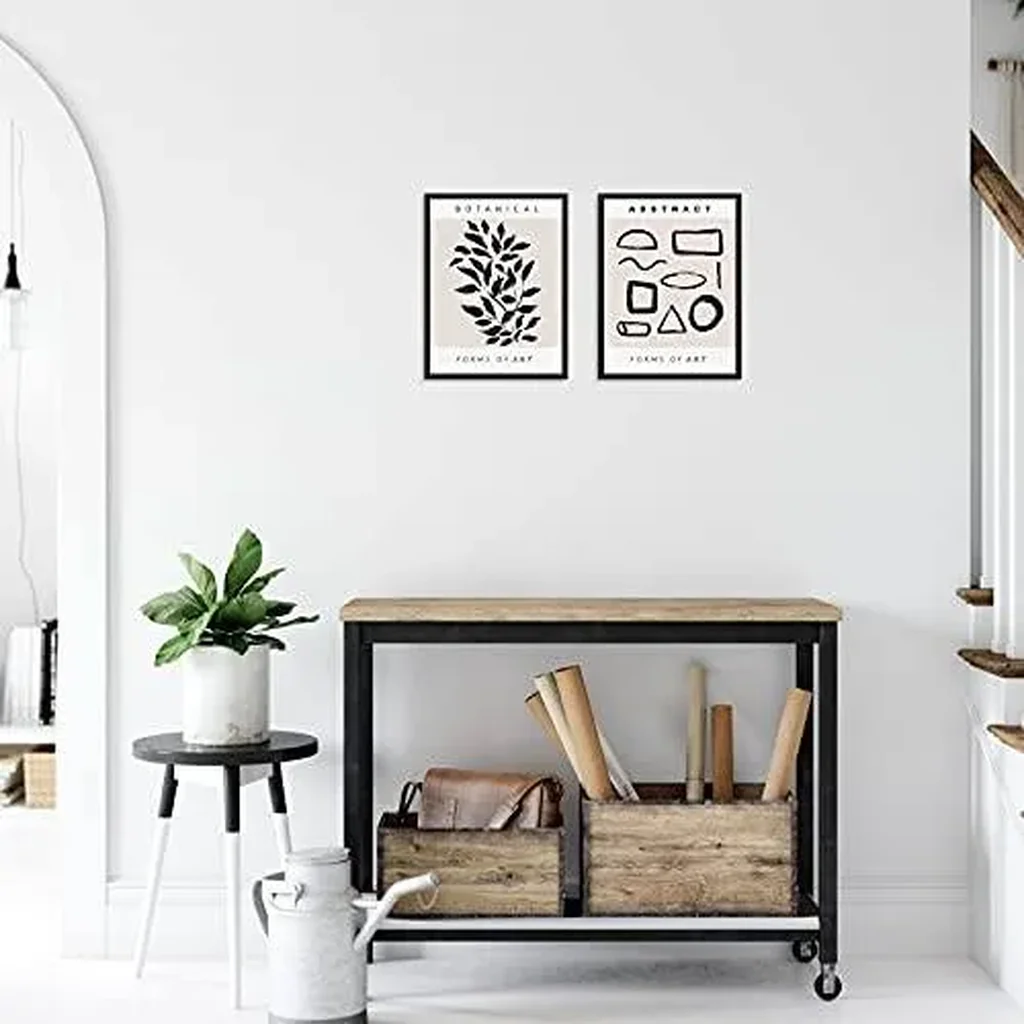 ALAYRA Sincerely, Not Minimalist One Line Art Print Set Abstract Shapes and Botanical Posters 11"x14" UNFRAMED Artwork for Living Room Bedroom Kitchen Dining Room or Bathroom Wall Decor (OPTION 5) 01 - Image 2