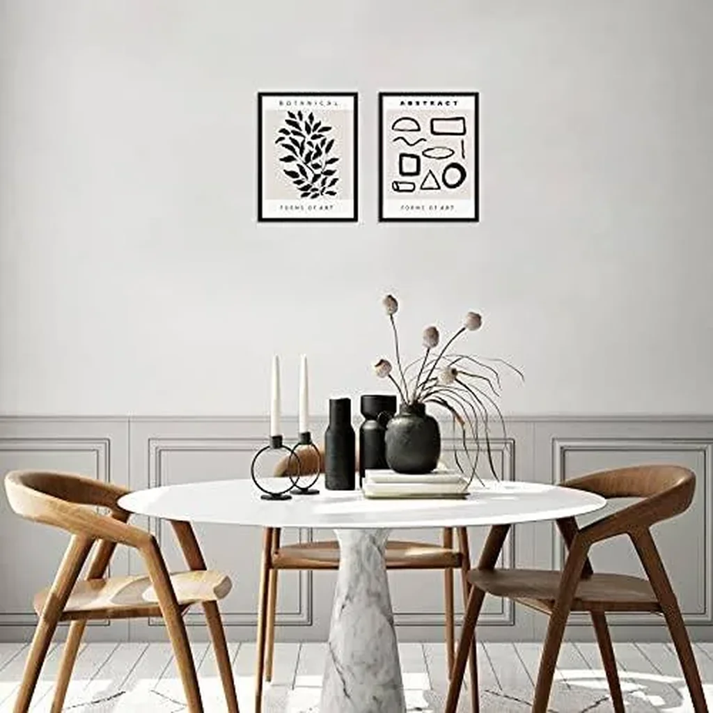 ALAYRA Sincerely, Not Minimalist One Line Art Print Set Abstract Shapes and Botanical Posters 11"x14" UNFRAMED Artwork for Living Room Bedroom Kitchen Dining Room or Bathroom Wall Decor (OPTION 5) 01 - Image 3