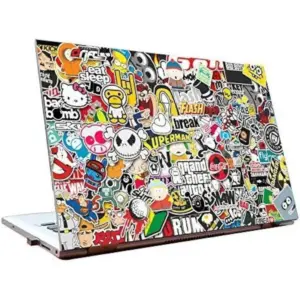 ALAYRA Skin Poster - Sticker HD Quality Vinyl Laptop Skin Decal/Sticker Protector, Fits Dell, Hp, Lenovo, Toshiba, Acer, ASUS and for All Models Up to 11.6-15.6 Inch, Pack of 1 01