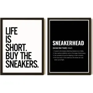 ALAYRA Sneaker Poster - 12x16 Shoe Decor, Shoe Posters for Wall, Sneakerhead Room Decor, Mens Sneaker Wall Art Prints (Unframed) 01