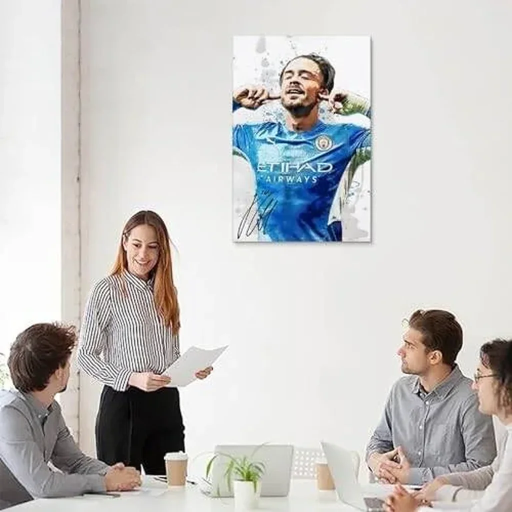 ALAYRA Soccer Star Jack Grealish Art Poster Personality Decorative Painting Canvas Wall Art Living Room Aesthetic Posters Bedroom Painting. Unframe-style, 12x18inch(30x45cm) 01 - Image 5