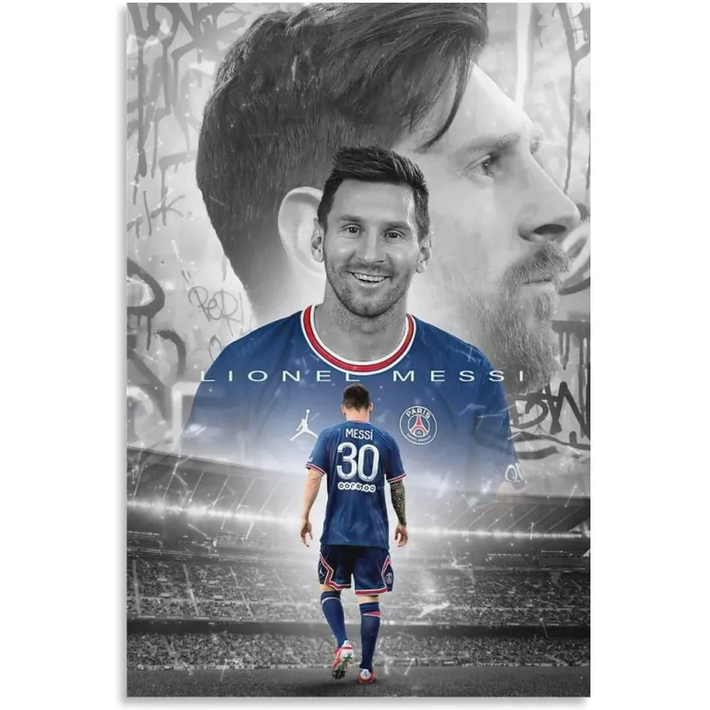 ALAYRA Soccer Superstar Poster decorative paintings Canvas Wall Art Unframed 12x18inch 01 - Image 2