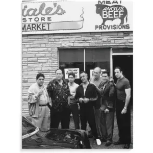 ALAYRA Sopranos Black And White Photo Poster, Sopranos Mafia Gang Actor Photo Wall Art Poster Wall Art Paintings Canvas Wall Decor Home Decor Living Room Decor Aesthetic 16x20inch(40x51cm) Unframe-sty