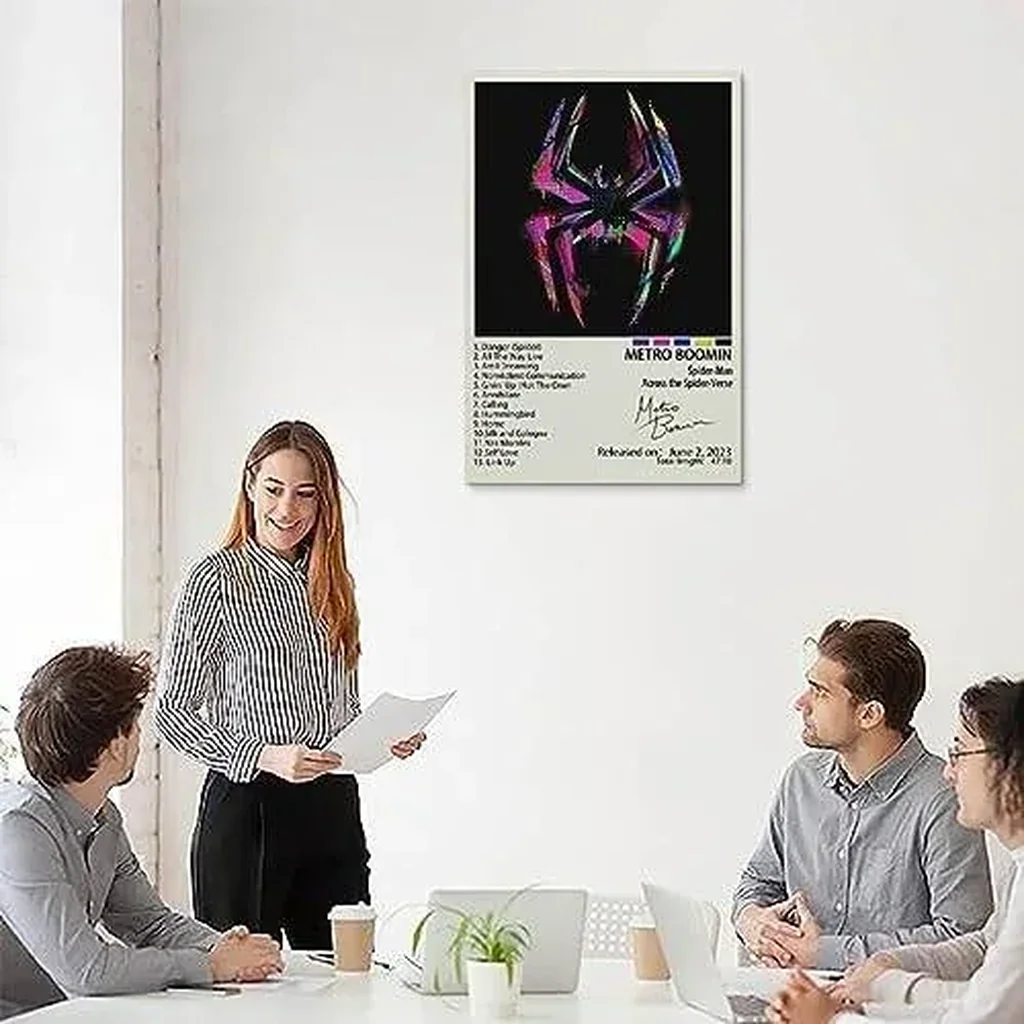 ALAYRA Spider-M Poster Canvas Wall Art Print Home Decor Motivational ArtworkHome, Office, Gym Wall Decor 12x18inch(30x45cm) Unframe-Spider-M 01 - Image 4