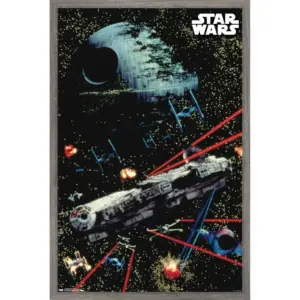 ALAYRA Star Wars Saga - Space Battle Wall Poster, 22.375" x 34", Unframed Version 01