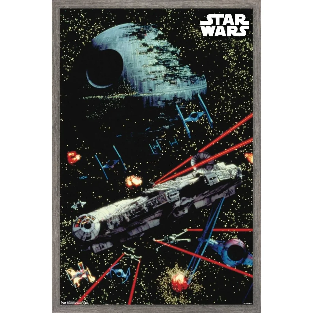 ALAYRA Star Wars Saga - Space Battle Wall Poster, 22.375" x 34", Unframed Version 01
